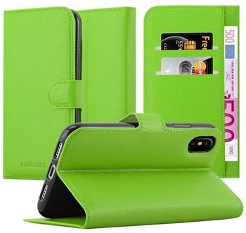 Cadorabo Flip Case für Apple iPhone X / XS in MINZ GRÜN