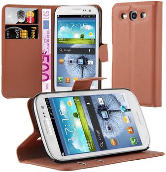Cadorabo Flip Case für Samsung Galaxy S3 / S3 NEO in SCHOKO BRAUN