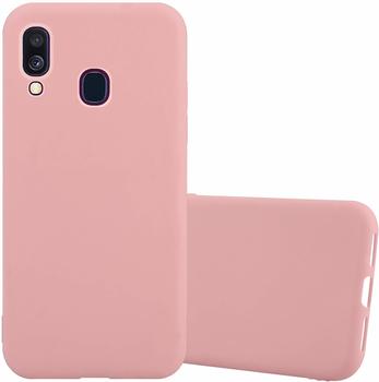 Cadorabo Hülle für Samsung Galaxy A40 in CANDY ROSA