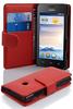 Cadorabo Hülle für Huawei Ascend Y330 Hülle in Inferno Rot Handyhülle mit