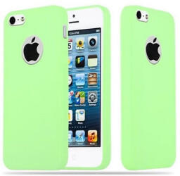 Cadorabo Hülle für Apple iPhone 5 / iPhone 5S / iPhone SE in CANDY PASTELL GRÜN