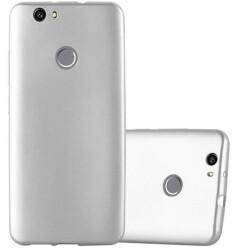 Cadorabo Hülle für Huawei NOVA in METALLIC SILBER