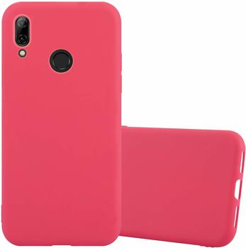 Cadorabo Hülle für Huawei P SMART 2019 in CANDY ROT