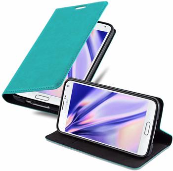 Cadorabo Hülle für Samsung Galaxy S5 MINI / S5 MINI DUOS in PETROL TÜRKIS