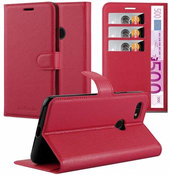 Cadorabo Hülle für Google Pixel 3 in KARMIN ROT