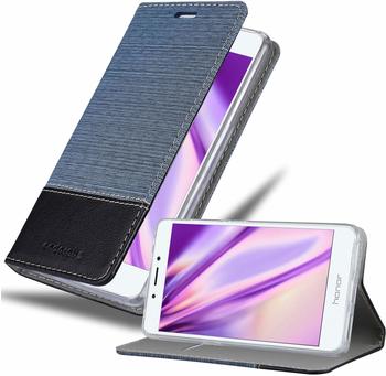 Cadorabo Hülle für Honor 6A in DUNKEL BLAU SCHWARZ