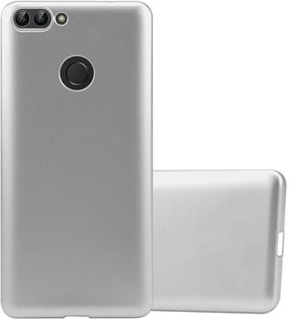 Cadorabo Hülle für Huawei P SMART / Enjoy 7S in METALLIC SILBER