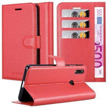 Cadorabo Hülle für Huawei Y6 2019 in KARMIN ROT