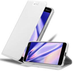 Cadorabo Hülle für Nokia 6.1 2018 in CLASSY SILBER