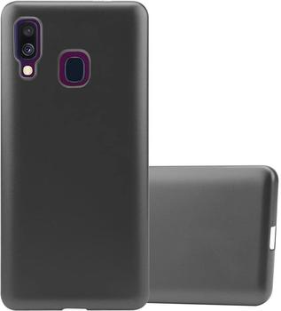 Cadorabo Hülle für Samsung Galaxy A40 in METALLIC GRAU