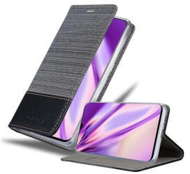 Cadorabo Hülle für Samsung Galaxy A90 5G in GRAU SCHWARZ