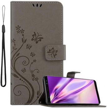 Cadorabo Hülle für Samsung Galaxy Note 8 in FLORAL GRAU