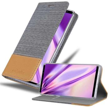 Cadorabo Hülle für Samsung Galaxy NOTE 9 in HELL GRAU BRAUN