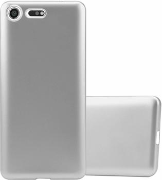 Cadorabo Hülle für Sony Xperia XZ Premium in METALLIC SILBER