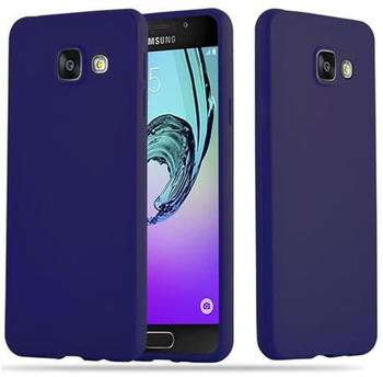 Cadorabo Hülle für Samsung Galaxy A3 2016 in CANDY DUNKEL BLAU Handyhülle aus flexiblem TPU Silikon Silikonhülle Schutzhülle Ultra Slim Soft Back Cover Case Bumper