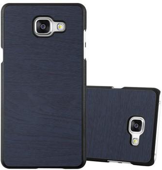 Cadorabo Hülle für Samsung Galaxy A5 2016 in WOODEN BLAU Handyhülle aus flexiblem TPU Silikon Silikonhülle Schutzhülle Ultra Slim Soft Back Cover Case Bumper