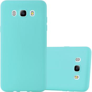 Cadorabo Hülle für Samsung Galaxy J7 2016 in CANDY BLAU - Handyhülle aus flexiblem TPU Silikon - Silikonhülle Schutzhülle Ultra Slim Soft Back Cover Case Bumper