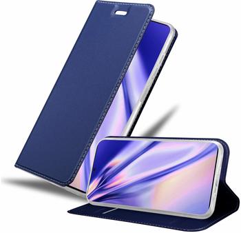 Cadorabo Hülle für Samsung Galaxy S20 ULTRA in CLASSY DUNKEL BLAU - Handyhülle mit Magnetverschluss, Standfunktion und Kartenfach