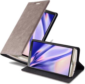 Cadorabo Hülle für LG G3 in KAFFEE BRAUN Handyhülle mit Magnetverschluss, Standfunktion und Kartenfach