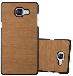 Cadorabo Hülle für Samsung Galaxy A5 2016 in WOODEN BRAUN Handyhülle aus flexiblem TPU Silikon Silikonhülle Schutzhülle Ultra Slim Soft Back Cover Case Bumper