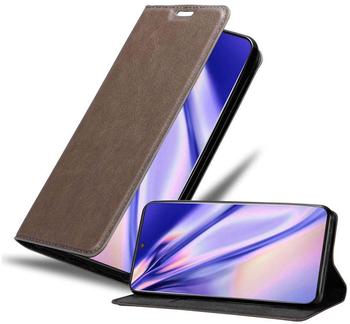 Cadorabo Hülle für Samsung Galaxy Note 10 Plus in Kaffee BRAUN - Handyhülle mit Magnetverschluss, Standfunktion und Kartenfach