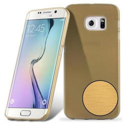 Cadorabo Hülle für Samsung Galaxy S6 EDGE in GOLD Handyhülle aus flexiblem TPU Silikon Silikonhülle Schutzhülle Ultra Slim Soft Back Cover Case Bumper