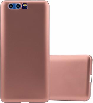 Cadorabo Hülle für Honor 9 in METALLIC ROSÉ GOLD - Handyhülle aus flexiblem TPU Silikon - Silikonhülle Schutzhülle Ultra Slim Soft Back Cover Case Bumper