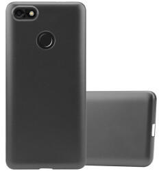 Cadorabo Hülle für Huawei Y6 PRO 2017 in METALLIC GRAU - Handyhülle aus flexiblem TPU Silikon - Silikonhülle Schutzhülle Ultra Slim Soft Back Cover Case Bumper