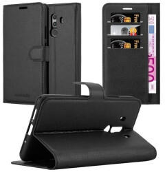 Cadorabo Hülle für Huawei MATE 10 PRO in PHANTOM SCHWARZ Handyhülle mit Magnetverschluss, Standfunktion und Kartenfach