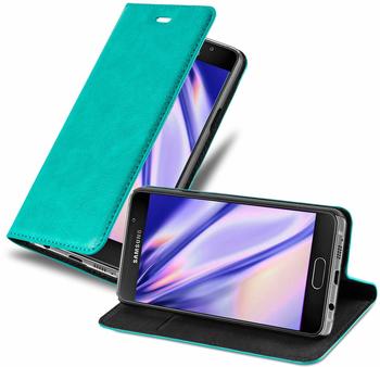 Cadorabo Hülle für Samsung Galaxy A5 2016 in PETROL TÜRKIS - Handyhülle mit Magnetverschluss, Standfunktion und Kartenfach