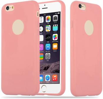 Cadorabo Hülle für Apple iPhone 6 / iPhone 6S in CANDY ROSA Handyhülle aus flexiblem TPU Silikon Silikonhülle Schutzhülle Ultra Slim Soft Back Cover Case Bumper