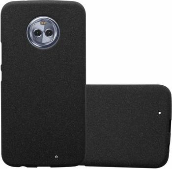 Cadorabo Hülle für Motorola MOTO X4 in FROST SCHWARZ Handyhülle aus flexiblem TPU Silikon Silikonhülle Schutzhülle Ultra Slim Soft Back Cover Case Bumper