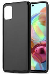 Cadorabo Hülle für Samsung Galaxy A71 in SCHWARZ - Handyhülle aus flexiblem TPU Silikon - Silikonhülle Schutzhülle Ultra Slim Soft Back Cover Case Bumper