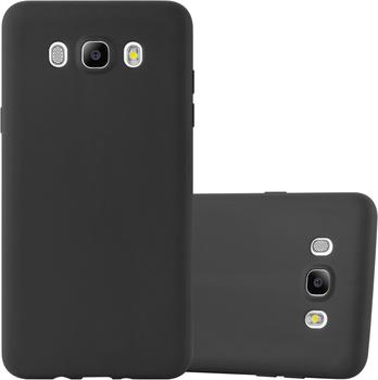 Cadorabo Hülle für Samsung Galaxy J5 2016 in CANDY SCHWARZ Handyhülle aus flexiblem TPU Silikon Silikonhülle Schutzhülle Ultra Slim Soft Back Cover Case Bumper