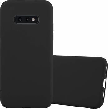 Cadorabo Hülle für Samsung Galaxy S10e in CANDY SCHWARZ - Handyhülle aus flexiblem TPU Silikon - Silikonhülle Schutzhülle Ultra Slim Soft Back Cover Case Bumper