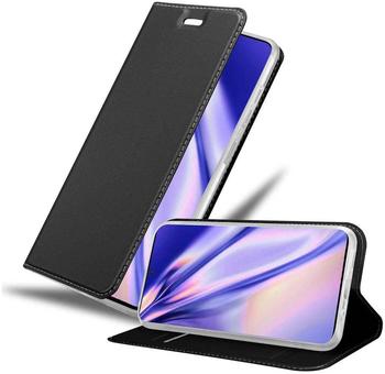 Cadorabo Hülle für Samsung Galaxy S20 in CLASSY SCHWARZ - Handyhülle mit Magnetverschluss, Standfunktion und Kartenfach