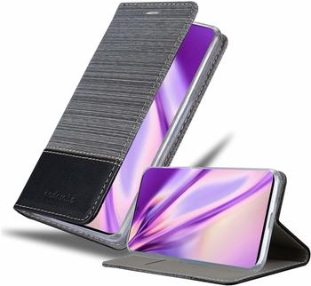 Cadorabo Hülle für Samsung Galaxy S20 ULTRA in GRAU SCHWARZ - Handyhülle mit Magnetverschluss, Standfunktion und Kartenfach