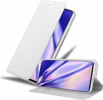 Cadorabo Hülle für Samsung Galaxy A71 in Classy Silber - Handyhülle mit Magnetverschluss, Standfunktion und Kartenfach