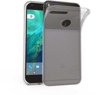 Cadorabo Hülle für Google Pixel in VOLL TRANSPARENT Handyhülle aus flexiblem TPU Silikon Silikonhülle Schutzhülle Ultra Slim Soft Back Cover Case Bumper