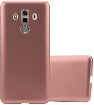 Cadorabo Hülle für Huawei MATE 10 PRO in METALLIC ROSÉ GOLD - Handyhülle aus flexiblem TPU Silikon - Silikonhülle Schutzhülle Ultra Slim Soft Back Cover Case Bumper