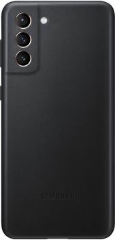 Samsung Leder Backcover (Galaxy S21 Plus) Schwarz
