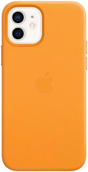 Apple Leder Case mit MagSafe (iPhone 12/iPhone 12 Pro) California Poppy