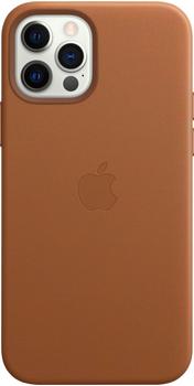 Apple Leder Case mit MagSafe (iPhone 12/iPhone 12 Pro) Sattelbraun