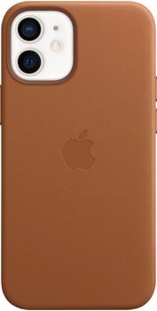 Apple Leder Case mit MagSafe (iPhone 12 mini) Sattelbraun