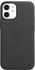 Apple Leder Case mit MagSafe (iPhone 12 mini) Schwarz