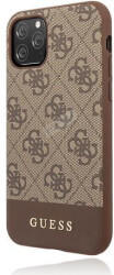 Guess PC/TPU Case 4G Bottom Stripe für Apple iPhone 11 - brown (GUHCN61G4GLBR)