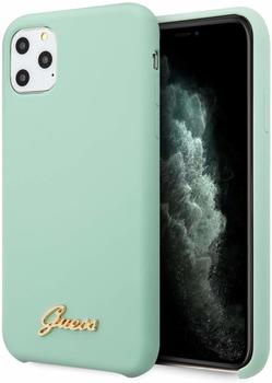 Guess Silicon Case Vintage für Apple iPhone 11 Pro Max - green (GUHCN65LSLMGGR)