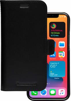 19twenty8 Lynge, Echtleder-Schutzhülle für iPhone 12/12 Pro, schwarz