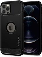 Spigen ACS01700, Spigen Rugged Armor - black - iPhone 12/Pro