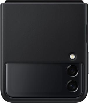 Samsung Leather Cover (Galaxy Z Flip 3) Black